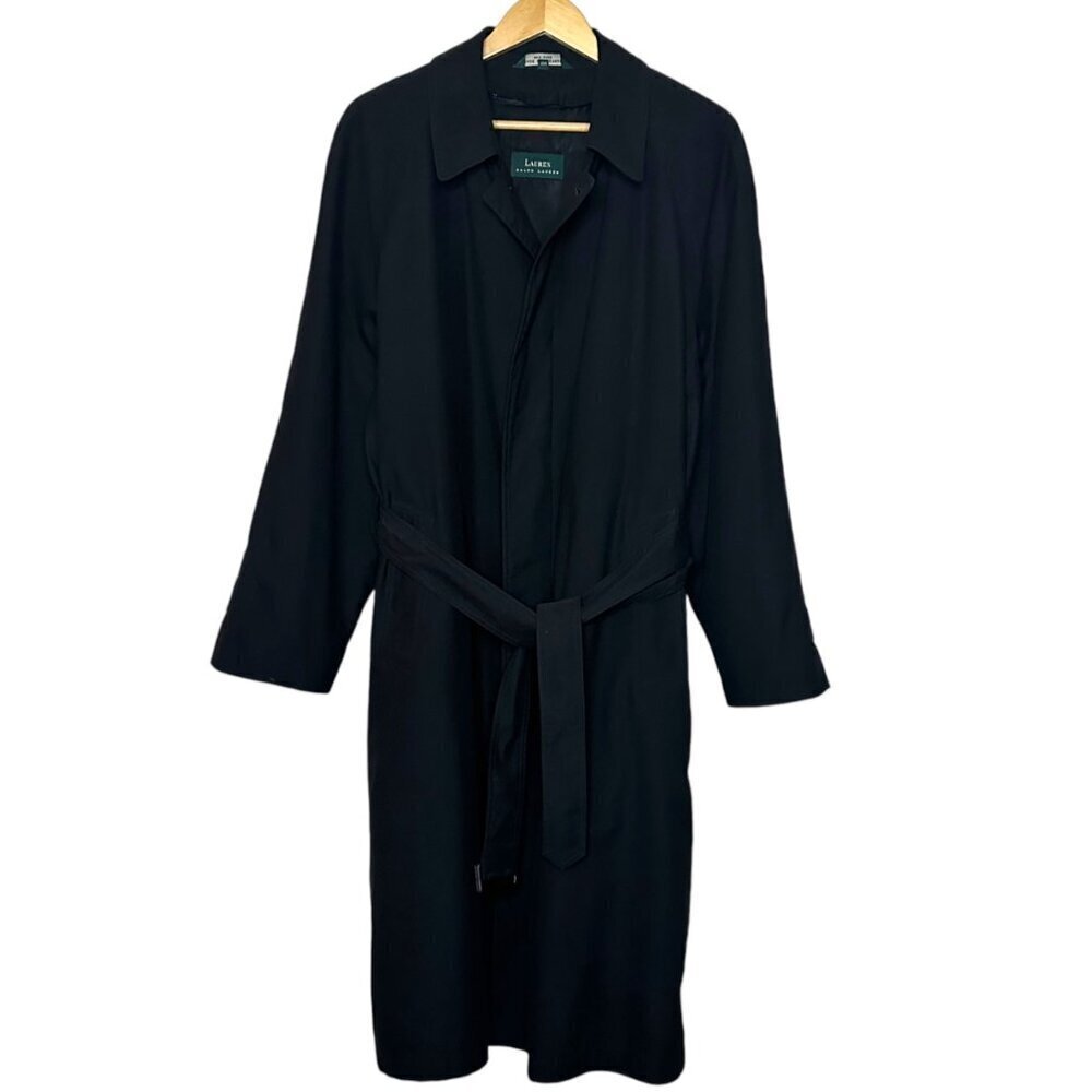 Lauren Ralph Lauren Mens Water Repellent Trench Coat Size 42R Removable Liner